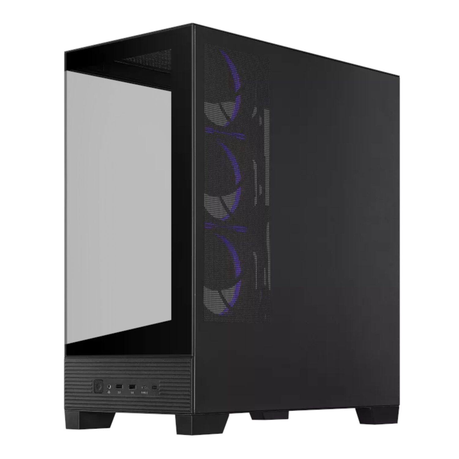 Asus A31 PLUS Mid Tower ATX Chassis - Black - Image 4