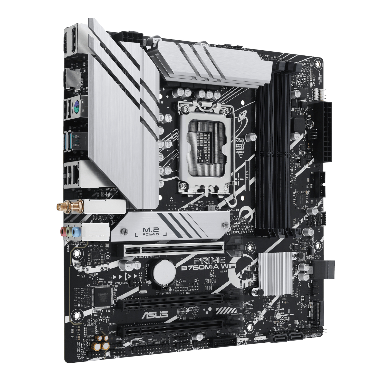 Asus PRIME B760M-A WIFI Intel LGA1700 M-ATX Motherboard - Image 3