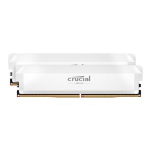 Crucial Pro DDR5-6000 64GB Overclocking Memory Kit - White