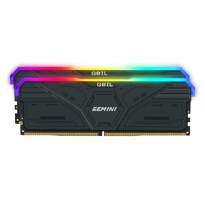 Geil Gemini RGB 32GB KIT(2X16GB) 6000MHz DDR5 Desktop Gaming Memory - Grey