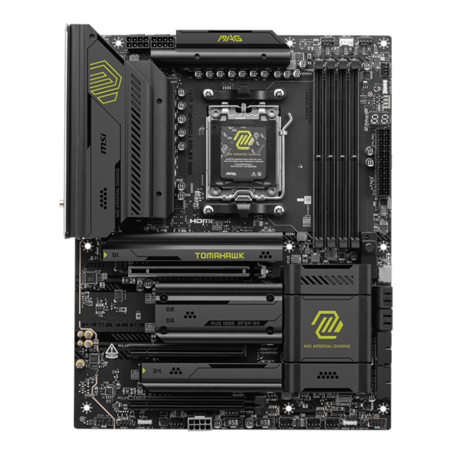 MSI MAG X870E TOMAHAWK WIFI AM5 ATX DDR5 Gaming Motherboard - Image 2