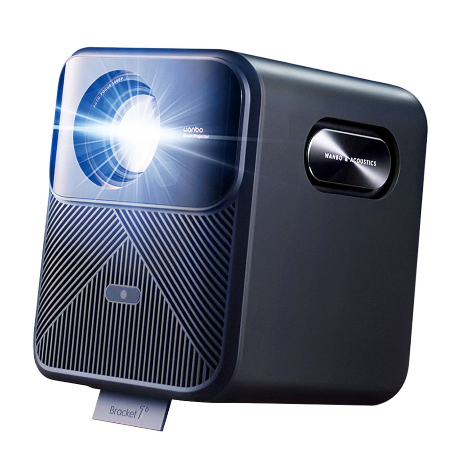 WANBO MOZART 1 PRO 1080P 900ANSI Android 11 Smart Home Theatre Projector - Dark Blue - Image 4