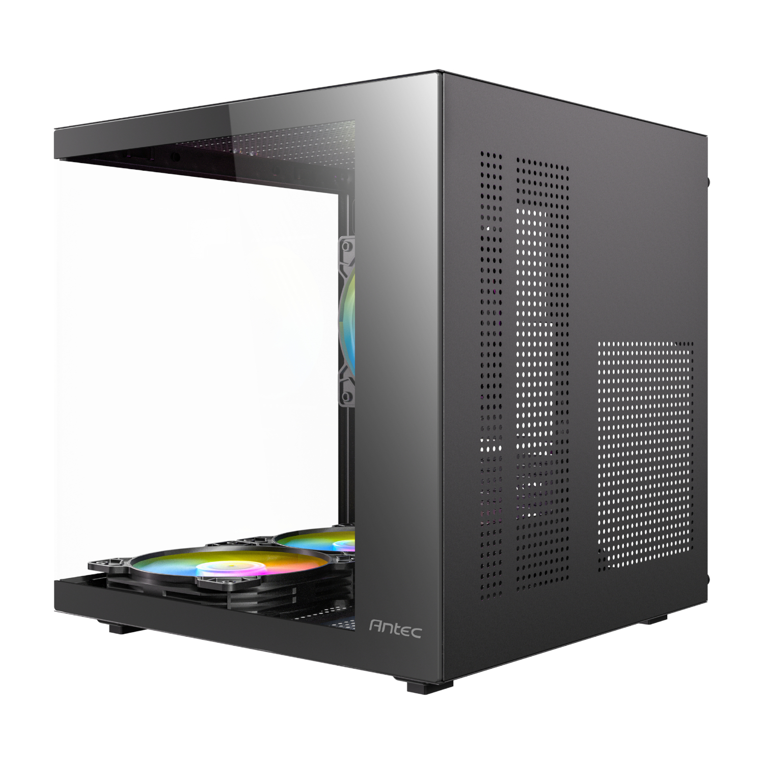 Antec VCX10M RGB Micro-ATX | ITX ARGB Mini -Tower Gaming Chassis - Black - Image 3