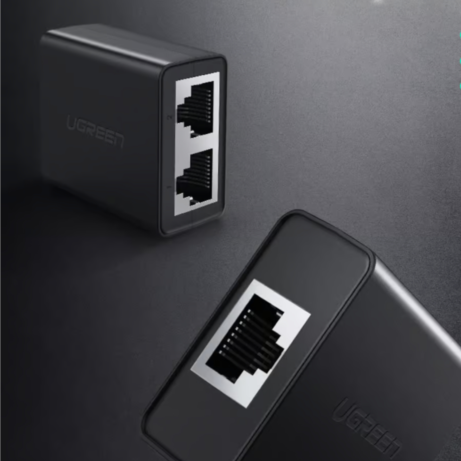 UGREEN RJ45 Splitter Adapter 2 Pack (Black) - Image 2