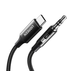 UGreen USB Type-C to 3.5mm AUX Audio Cable 1M - Black