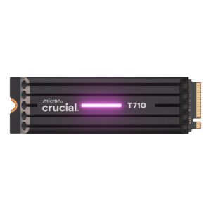 Crucial T710 2TB M.2 NVMe Gen5 NAND SSD with Heatsink