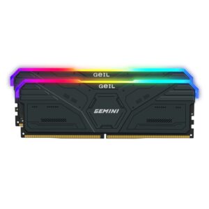 GeIL Gemini RGB 32GB DDR5 6000MHz Desktop Gaming Memory Kit (2 x 16GB) – Grey