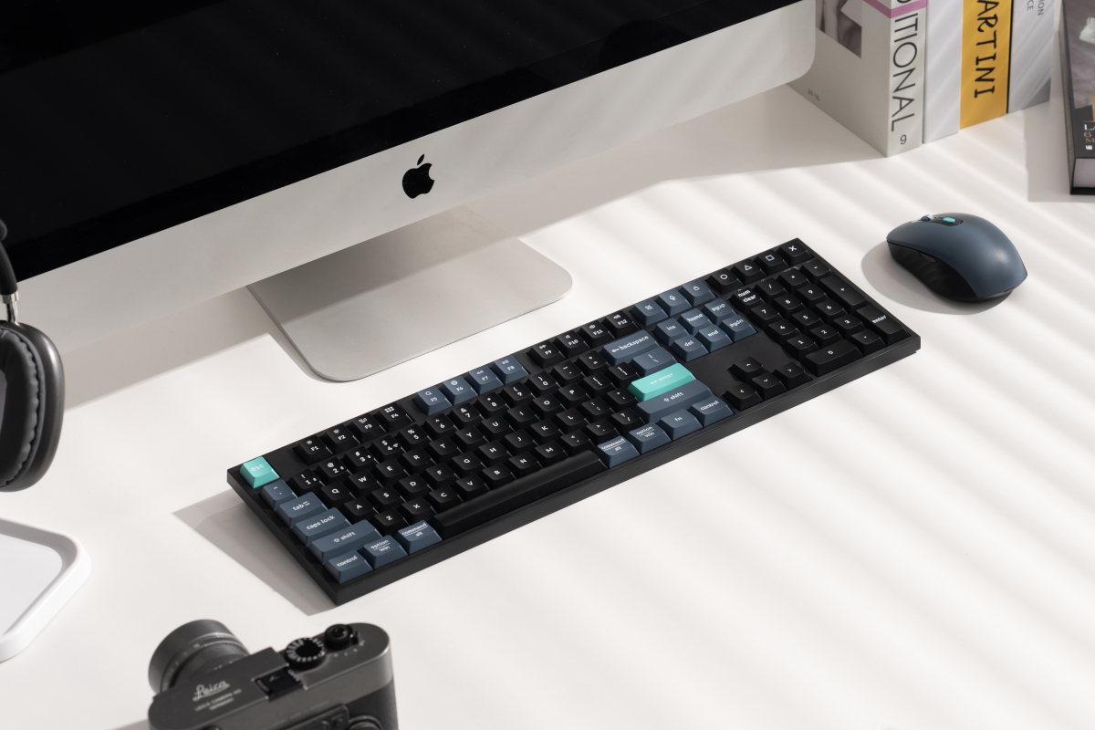 Keychron B36 100% Layout Wireless Keyboard and Mouse Combo – Black/Green - Image 2