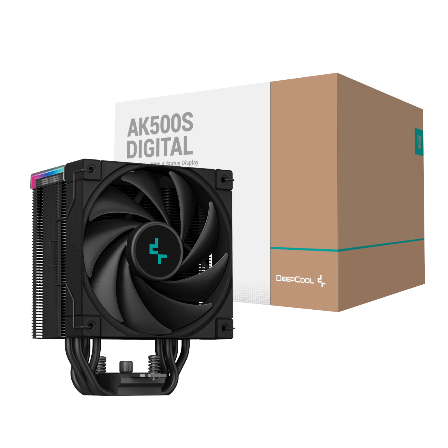 DeepCool AK500S Digital 120mm Air CPU Cooler - Black