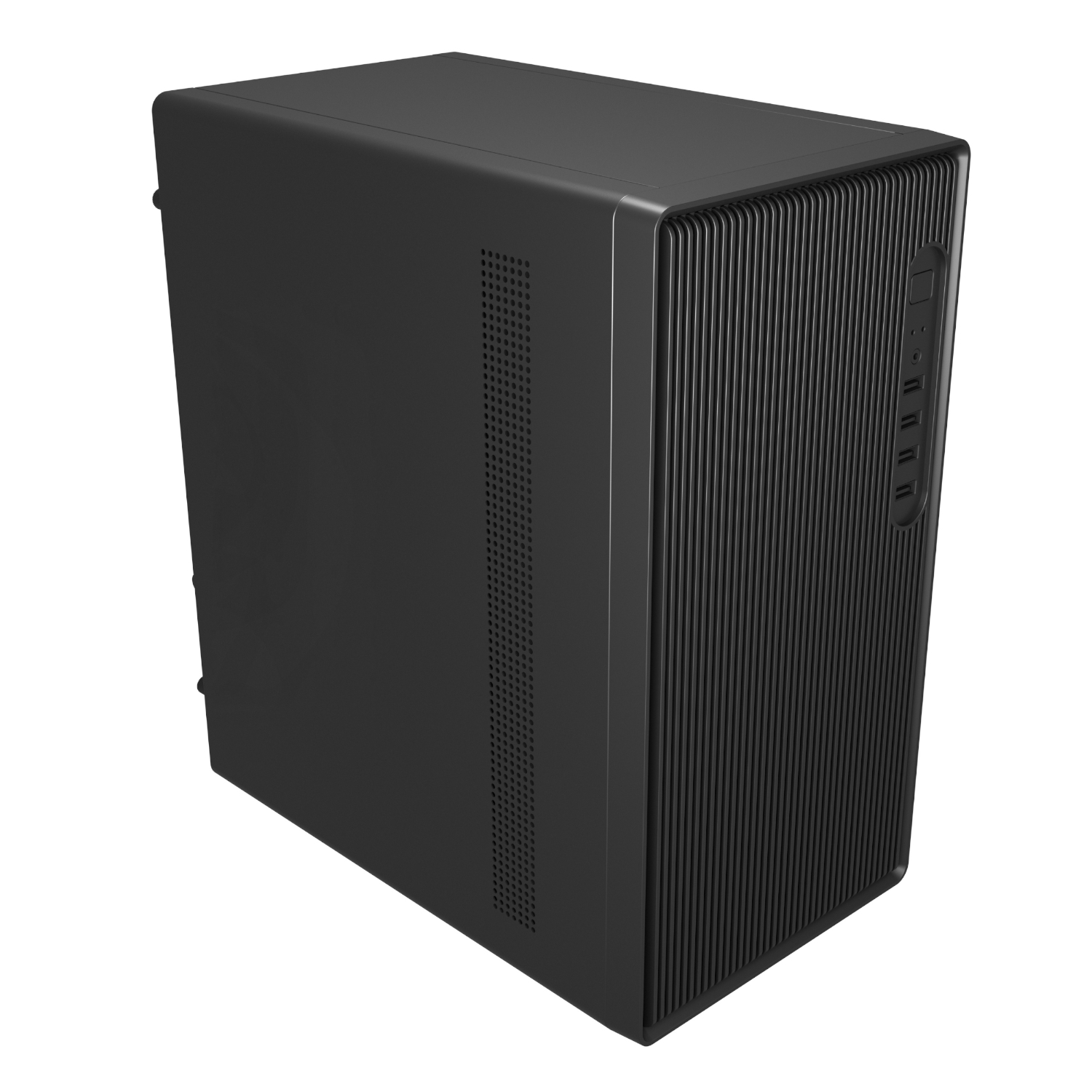 FSP S120 M-ATX Mid Tower Desktop Chassis - Black - Image 3